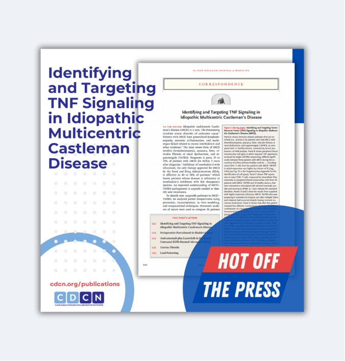 Identifying and Targeting TNF Signaling in Idiopathic Multicentric Castleman Disease