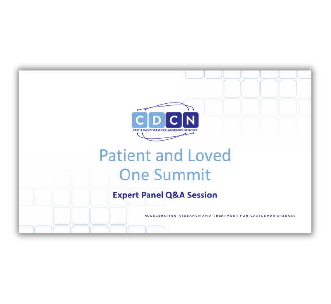 2025 Patient and Loved One Summit Expert Panel Q&A Session